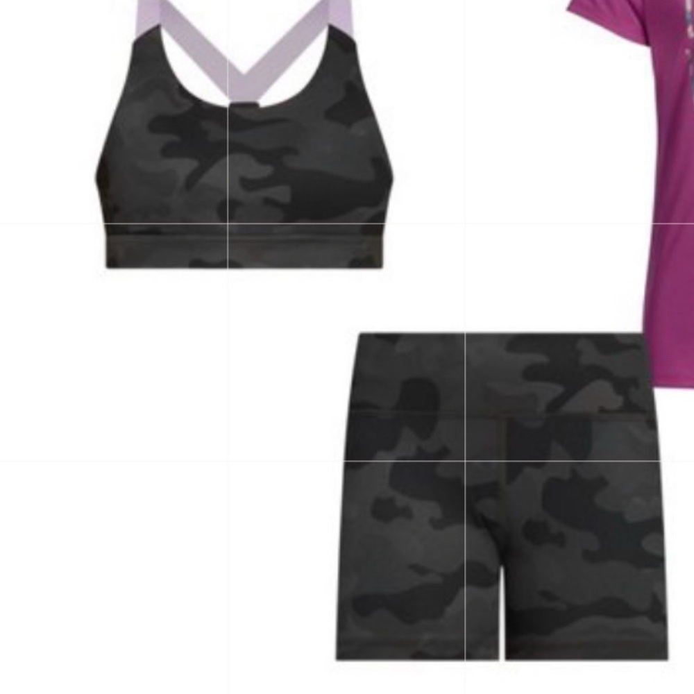 DSG Black camo Activewear Two-Piece Set size 2xs
